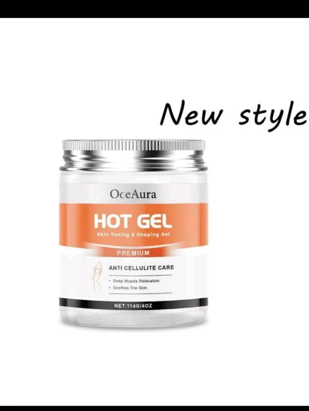 Hot Gel - Orange & White Anti-Cellulite Gel. 3PACK